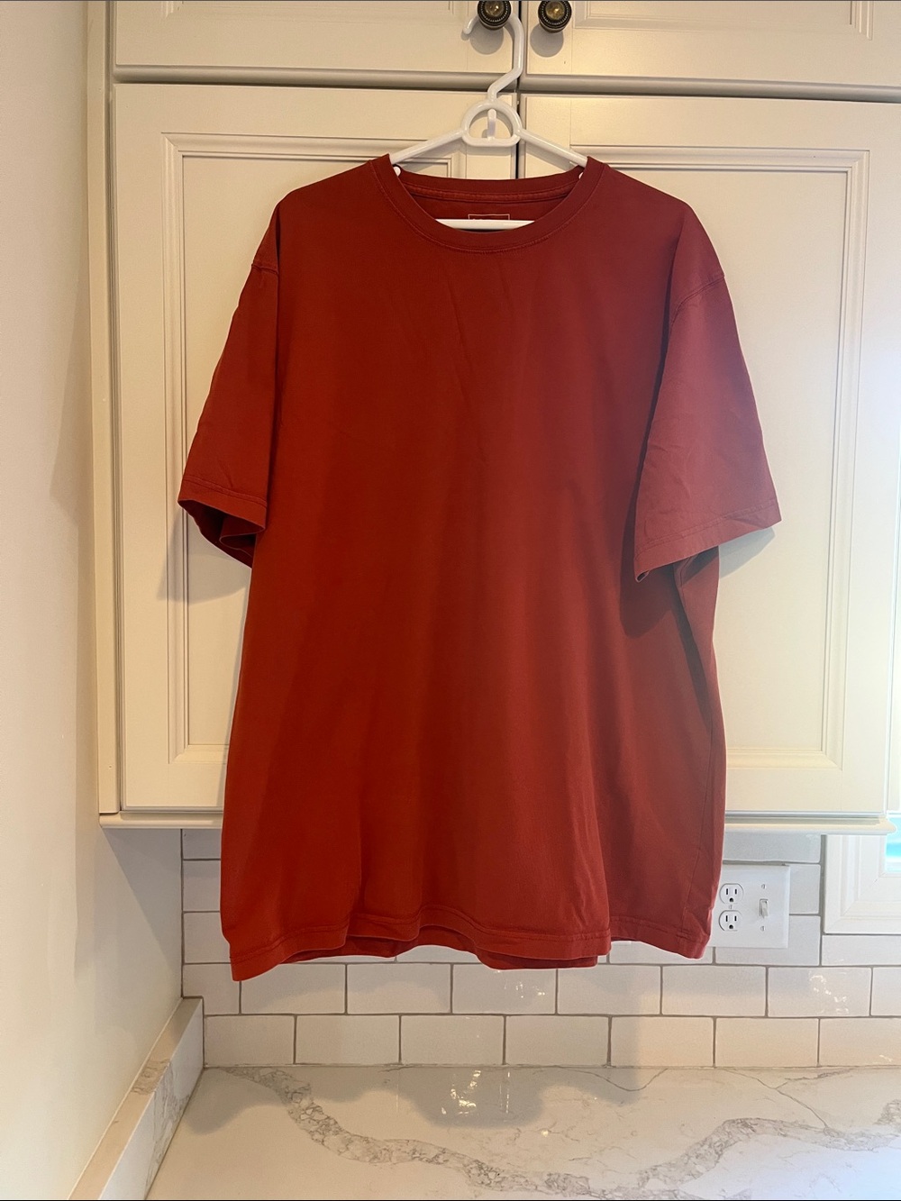 LL Bean’s Men's Unshrinkable T- Shirt - Rust Red